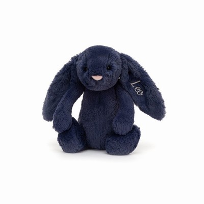 Jellycat Bashful Navy Konijn Medium | RB5867024